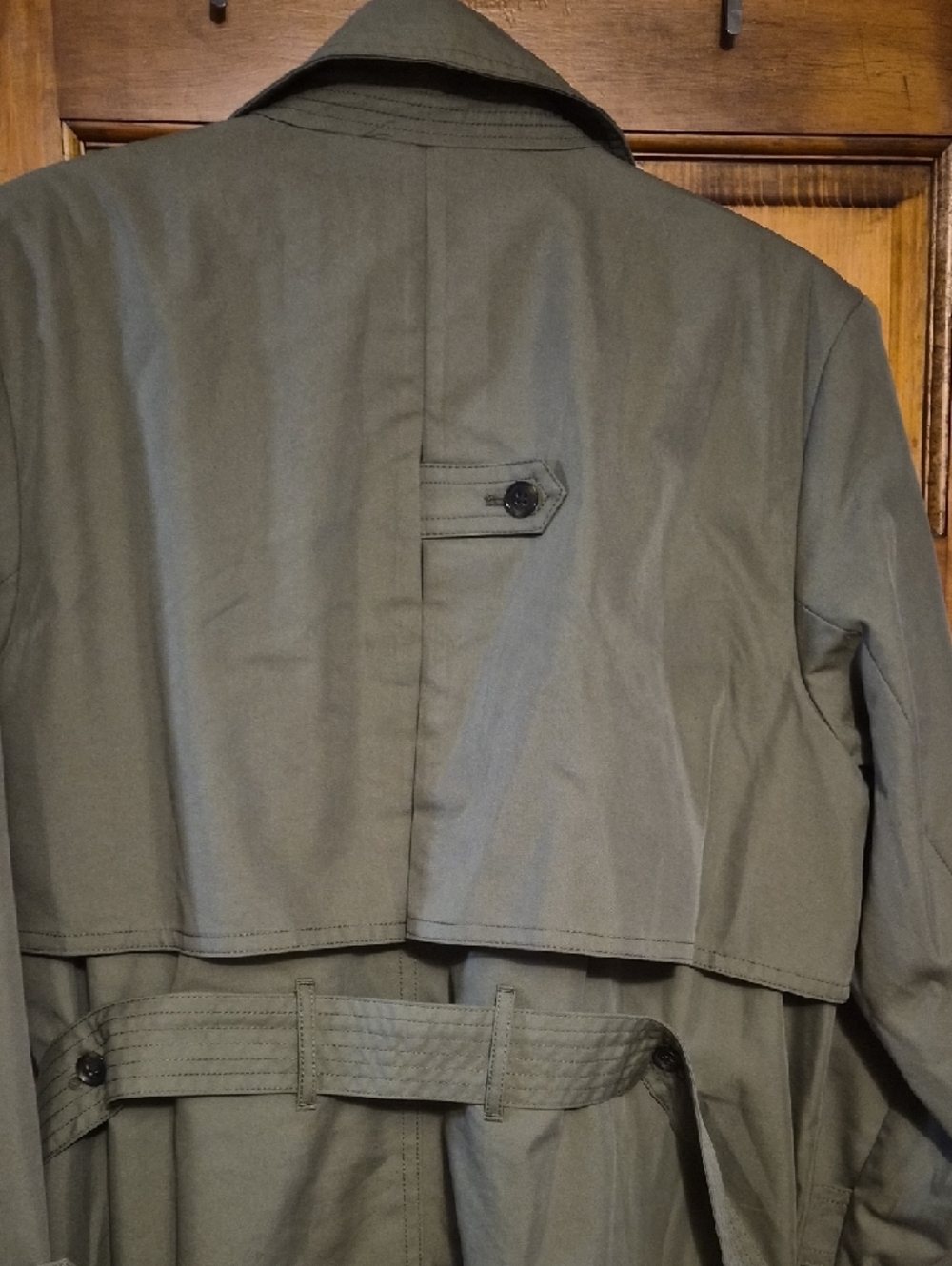 Banana Republic Olive Green Trench Coat - Picture 6 of 6